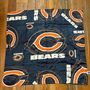 Chicago Bears Navy and Orange polyester 36” square Scarf